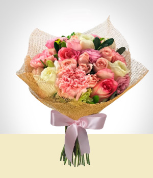 Flores a Ecuador Bouquet Rosa
